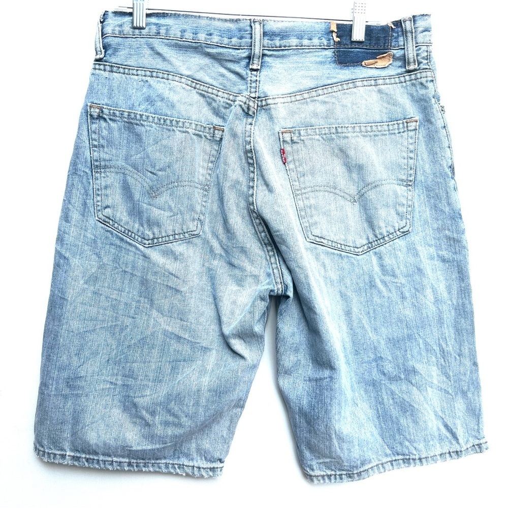 Vintage Levi’s men’s long denim Bermuda knee jean shorts 33 JORTS